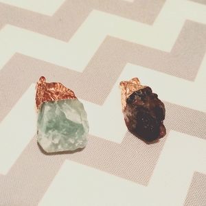 Gemstone gold pendants